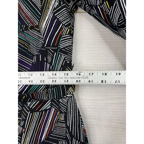 Duro Olowu Jacket Womens Sz S Black Abstract Print Trench Belted Button Up NWOT - Picture 9 of 15